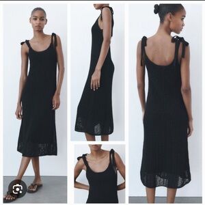 Zara Black Knit Dress